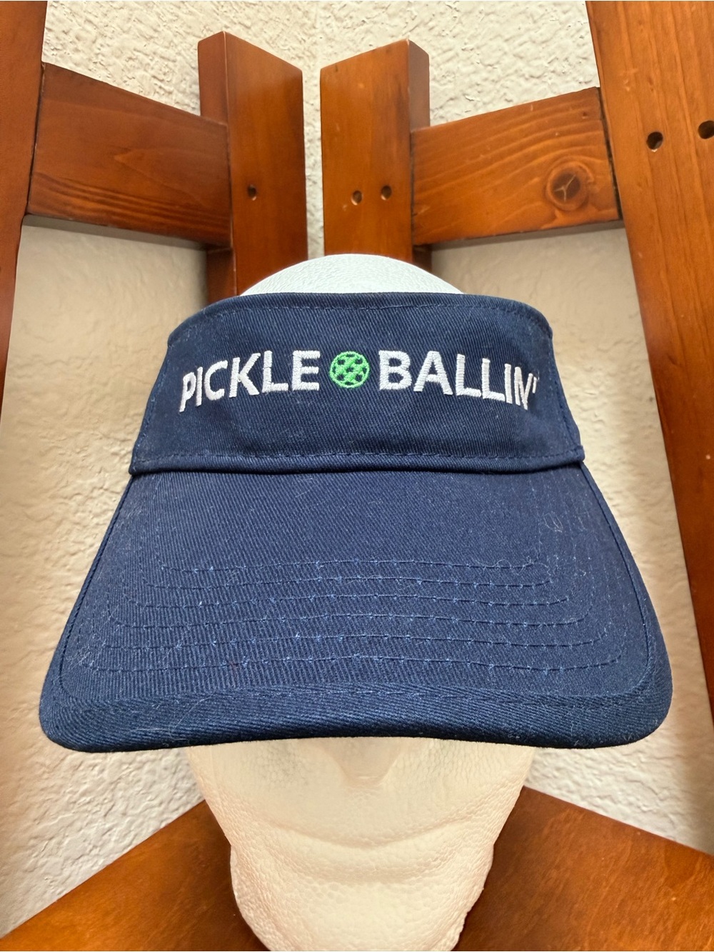 New Pickleball Visor  Embroidered "Pickle Ballin'"  On Front ..